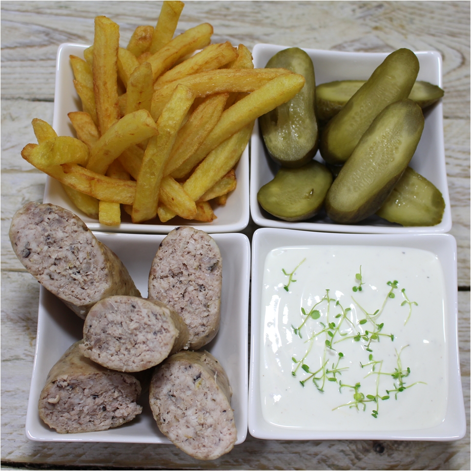 Citrusos, wasabis halkolbász