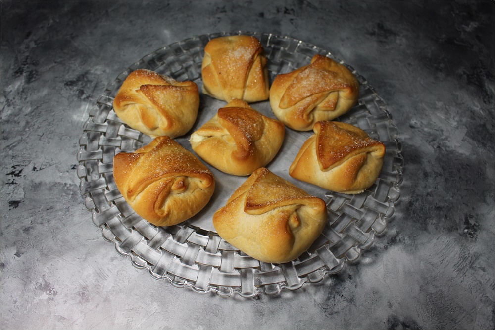 Túrós táska, csökkentett zsírtartalommal, tojásmentesen